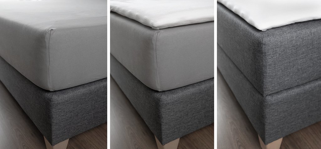boxspringbett 140x200 welches spannbettlaken moebella Spannbettlaken extra hoch Blau Boxspringbett 200x200, (140x200