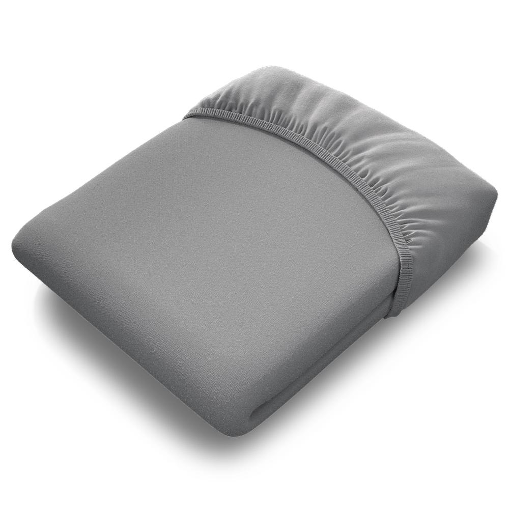 bett1.de BODYGUARD Jersey-Spannbettlaken 140-160x220 silber