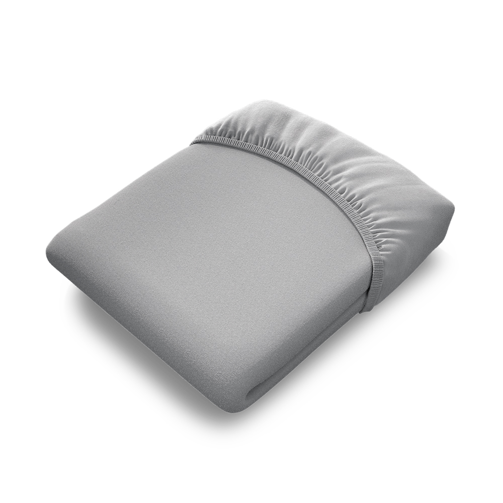 bett1.de BODYGUARD Kinder-Spannbettlaken 80x160 silber
